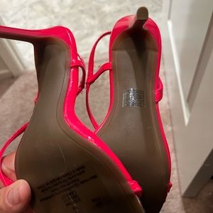 DKNY 3inch fuchsia pink strappy heels